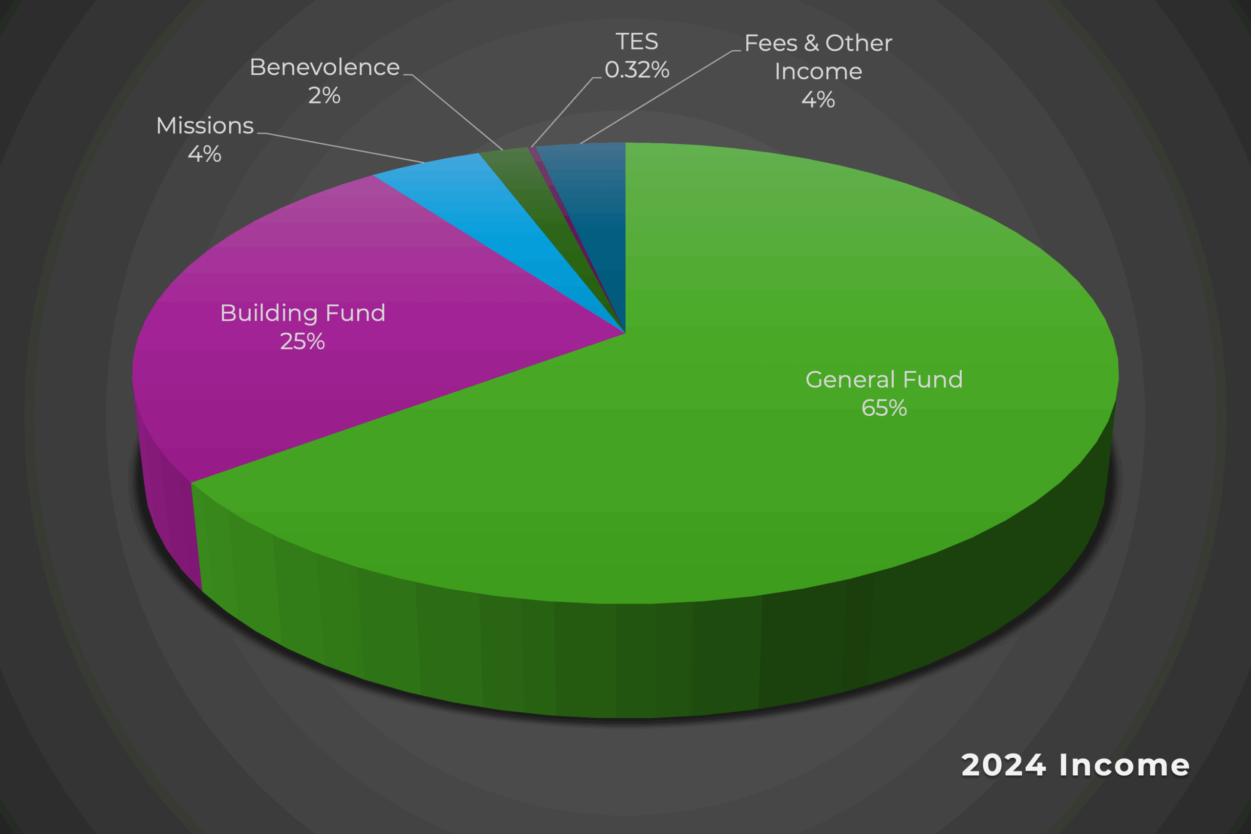 2024 Income Pie Chart